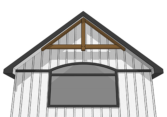 Horizon timber gable truss showcasing durable and elegant craftsmanship